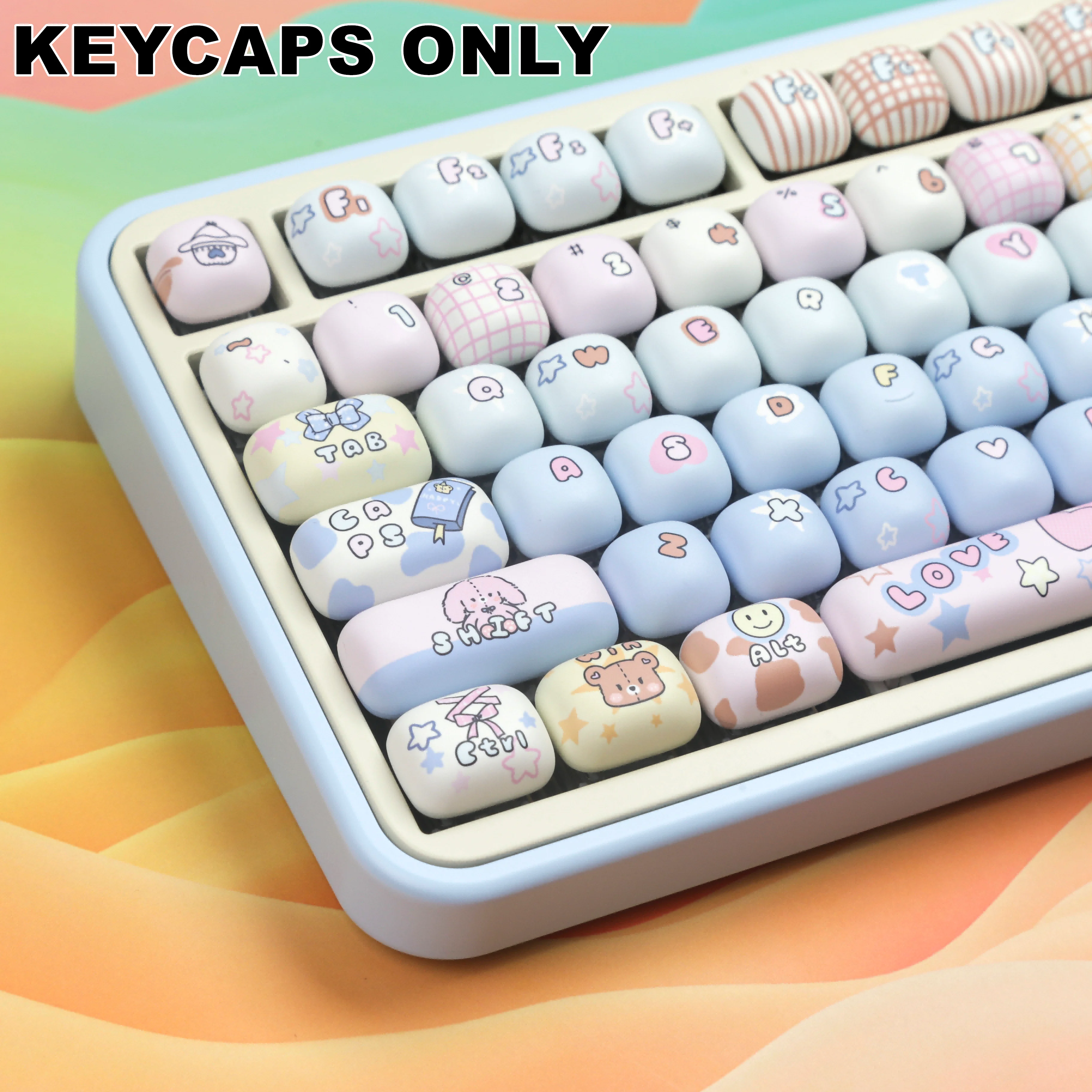 136 Keys Toys House PBT Keycaps MOG Profile Dye-Sublimated Keycap Set for Mx Cherry Gateron Switch Mechanical Keyboard Kit