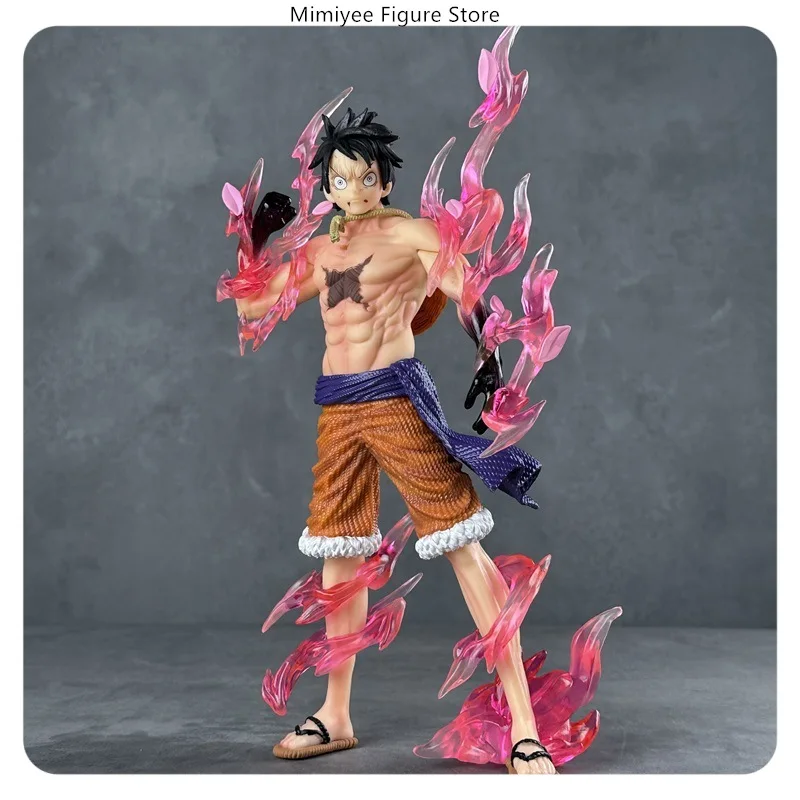 

31cm One Piece Luffy Second Gear Standing Pose Anime Figure Statue Desktop Decoration Ornament Gift
