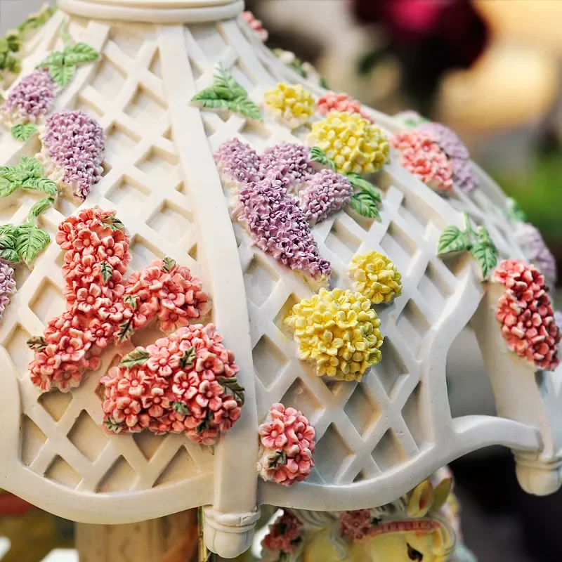 for Large Courtyard Four Horse Carousel Music Box Creative Boutique  Birthday Gift for Girlfriend