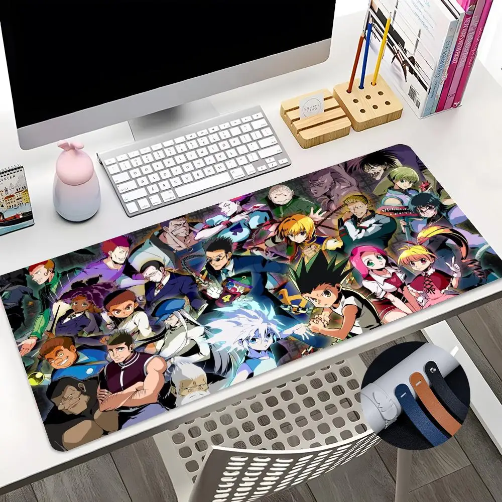 anime Hunter X Hunter Mouse Pad Gamer Large Size Office Desk Protector Mat 600x300 PU Leather Waterproof Mouse Pad