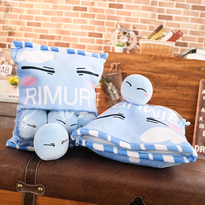 Sofa Cushion Two-dimensional Q Version Pillow Anime That Time I Got Reincarnated As A Slime Rimuru Tempest Cosplay Props Pillow