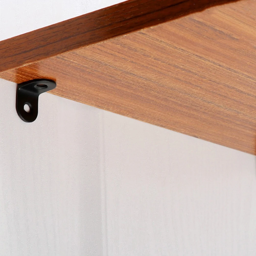 

20 Pcs Stainless Steel Corner Code Shaped Metal Bracket Kitchen Cupboard Shelf Supports Partition Angle