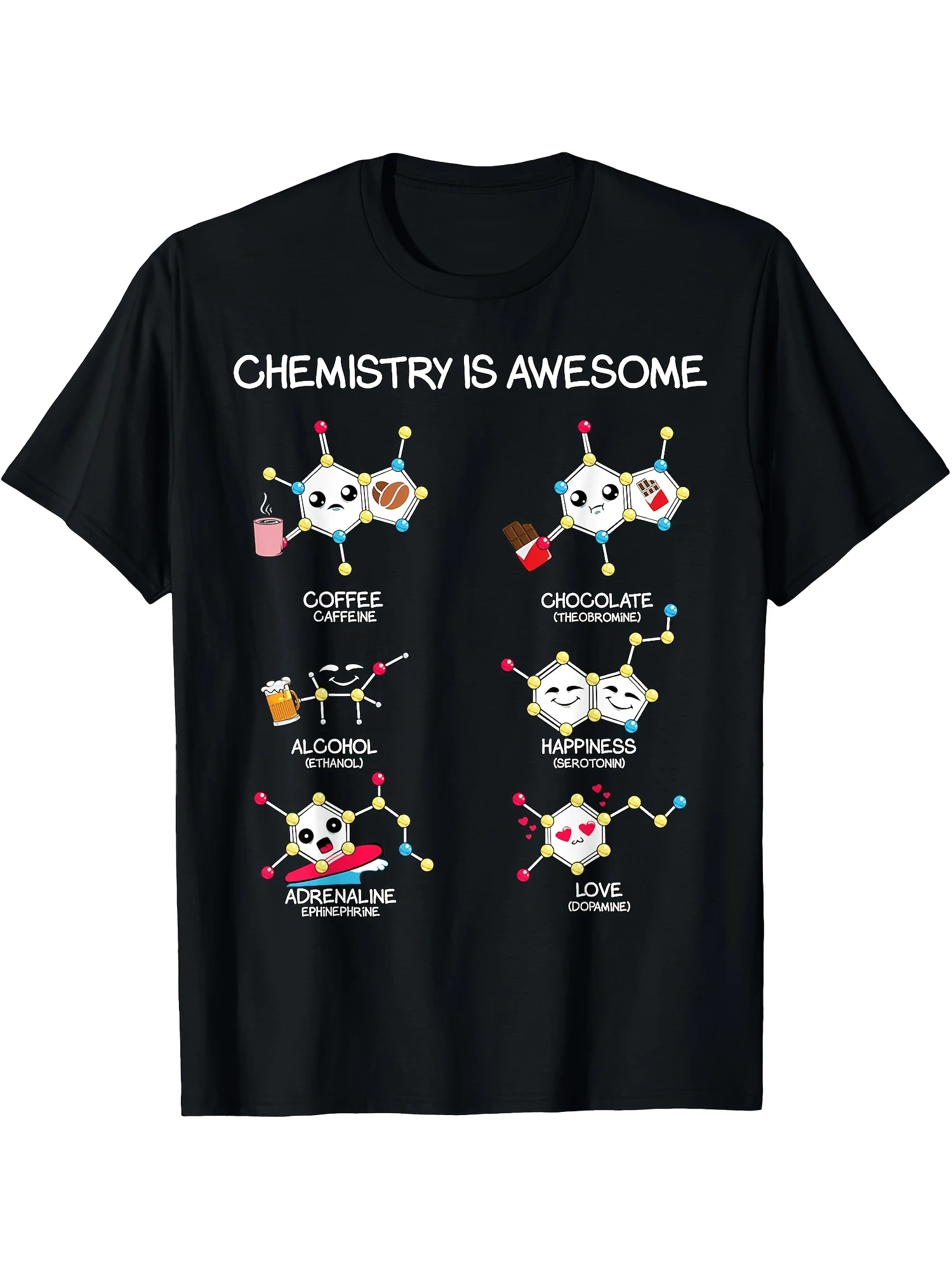 Funny Chemist Saying Chemist Physics Lover Nerd Geek T-shirt Funny Men's T-Shirt, Men's Summer Casual T-Shirts