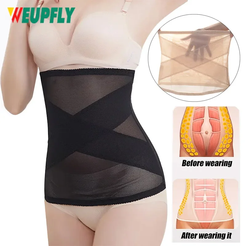 WEUPFLY 1Pcs Women Waist Trainer Shapewear Postpartum Recovery Belt Tummy Control Slimming Body Shaper Underbust Corset