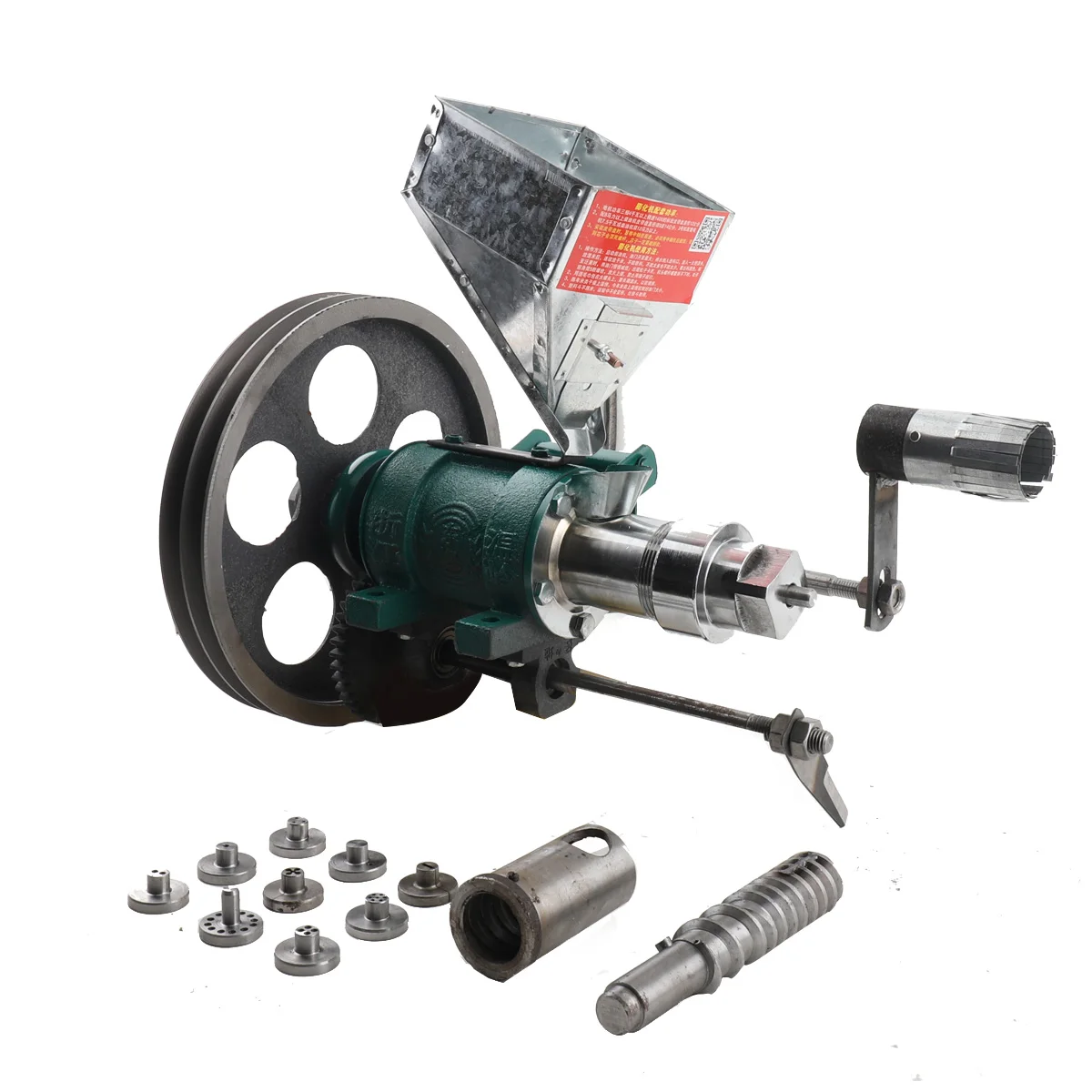Puffreis-Extruder, Mais-Reis-Lebensmittel-Extruder, Puffmaschine 25kg/h, Metall & Edelstahl, Multifunktions-Maschine zur Herstellung von festen, knusprigen Popcorn-Produkten.