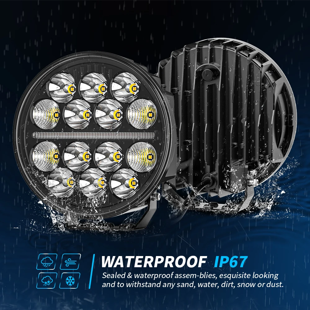 

CHROMIX 7 "60 Вт внедорожный фонарь светодиодный рабочий фонарь прожектор 12 В 24 В для автомобиля ATV внедорожник грузовик 4x4 фара водонепроницаемая