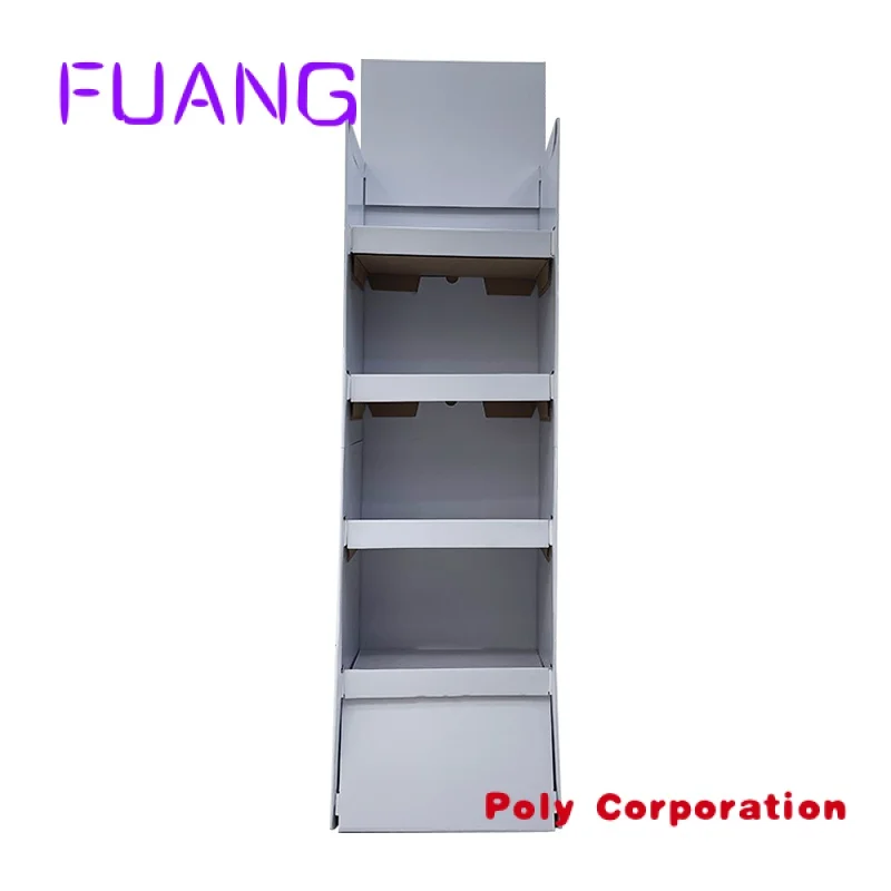 Custom  business super shelves store shelf display retail display rack promotion table cardboard pop up carton display stand