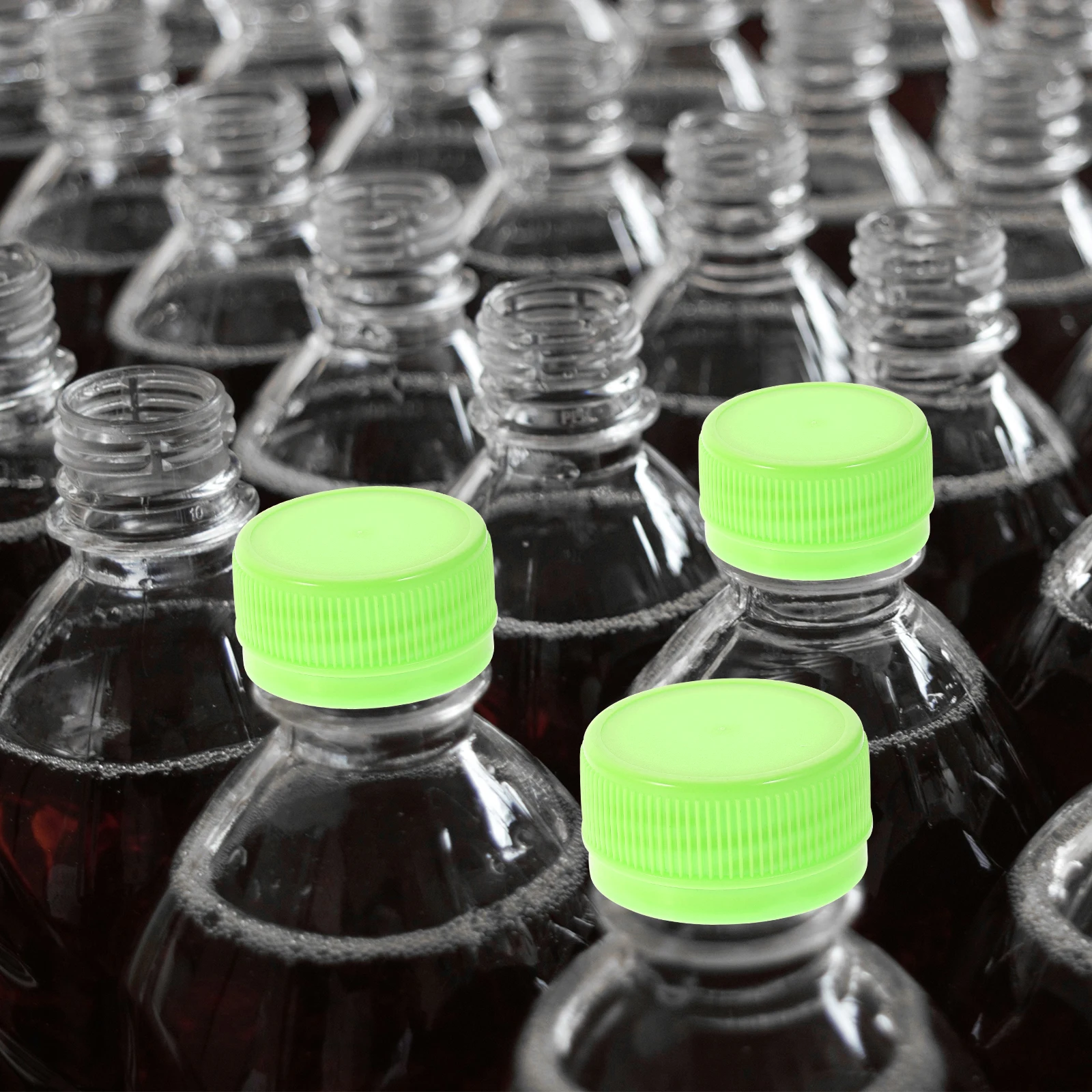 

100 Pcs Caps 30mm DIY Craft Water Bottle Lids Reusable Plastic Bottle Caps Sealing Tops Colorful Montessori Toys