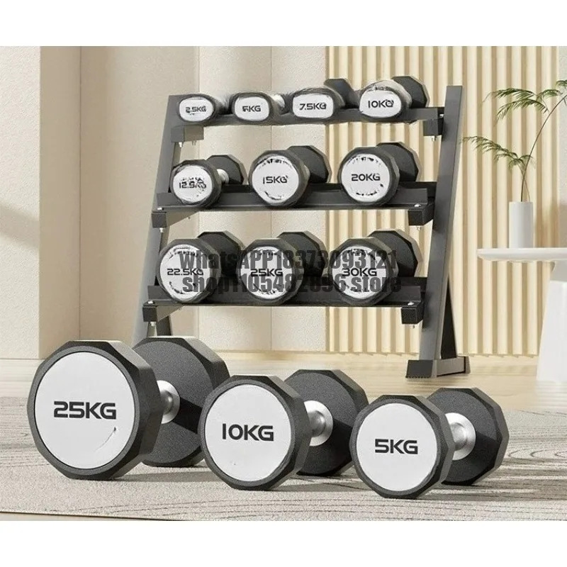 Pure steel dumbbells, fitness, gym special glue, sub-bell