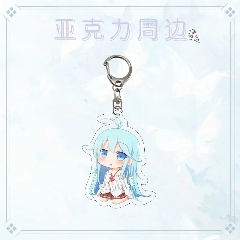 Niwa Makoto Fujiwara Alice Mifune Nagako Popular Anime Two-dimensional Peripheral Transparent Acrylic Keychain Backpack Pendant