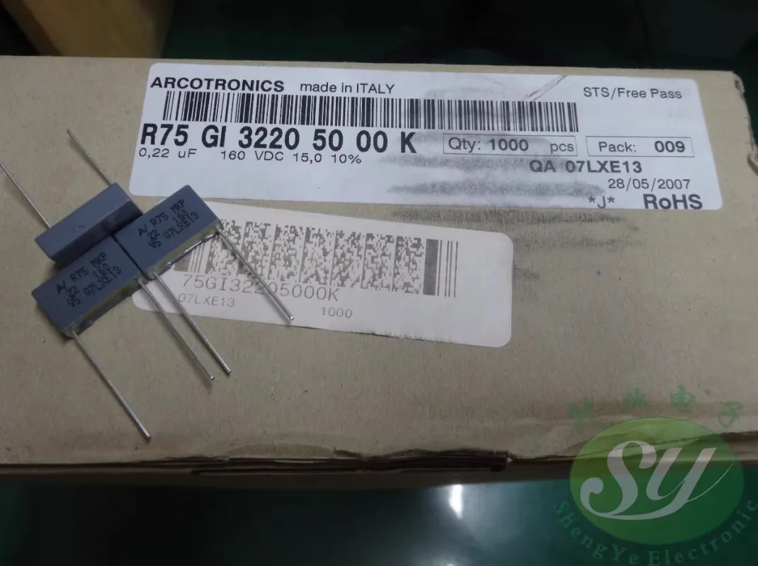 

10PCS AV R75GI32205000K 0.22uf/160V 220nf u22 224 New film capacitor 15MM