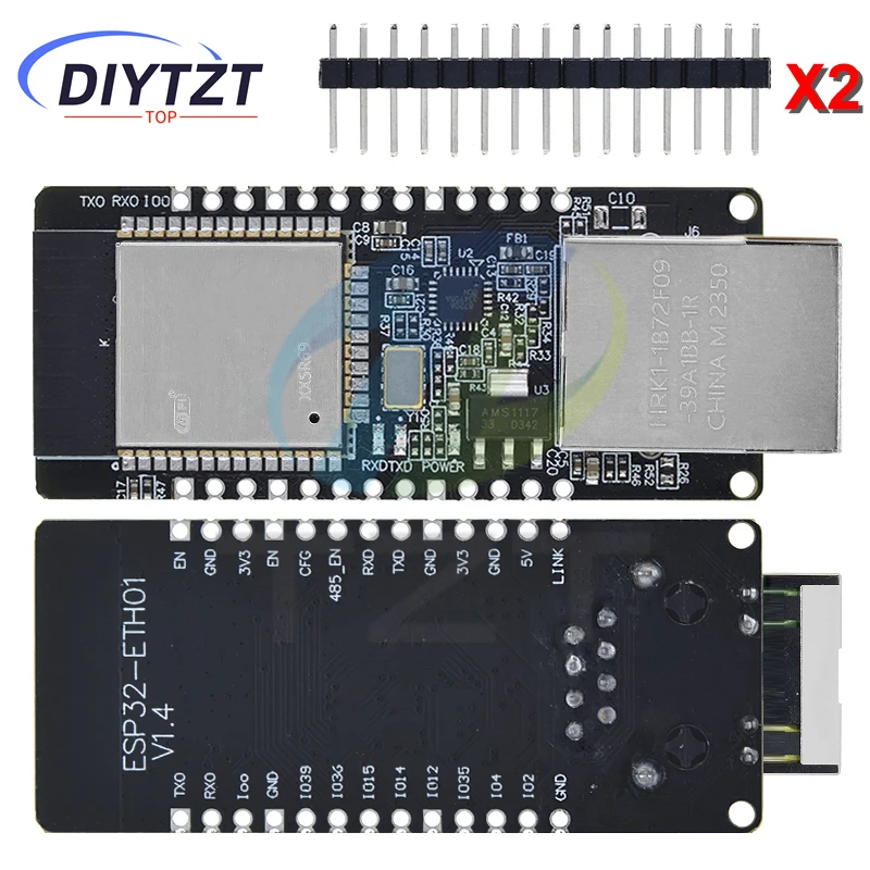 WT32-ETH01 Embedded Serial Port Networking Ethernet Bluetooth-compatible WIFI Combo Gateway MCU ESP32 Wireless Module Board