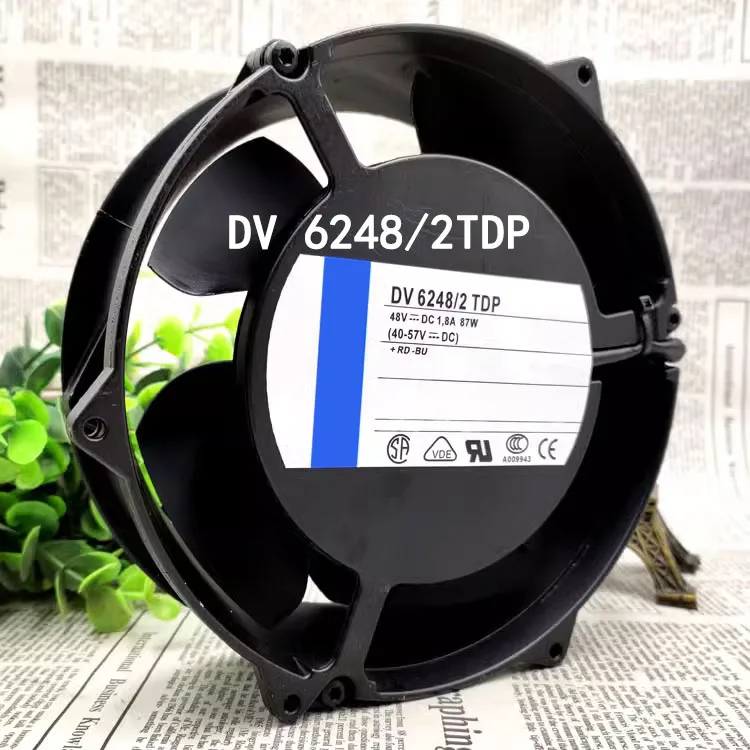 frequency converter fan DV 6248/2 TDP 1.8A Silent Cooling Fan 87W 48V 170X25mm Axial flow radiator Fan