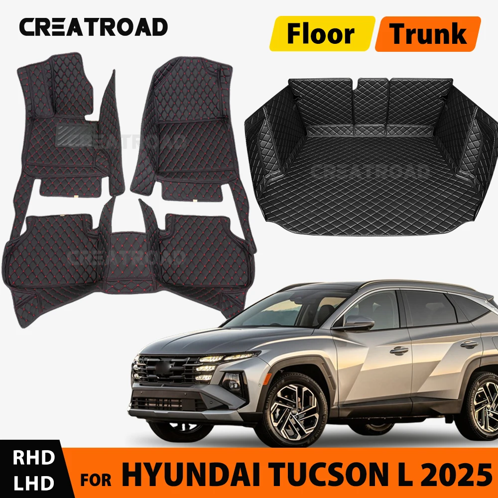 

CREATROAD For Hyundai Tucson L 2025-on Custom Car Floor Mat Trunk mat Automobile Carpet Cover Interior Accessories Protective