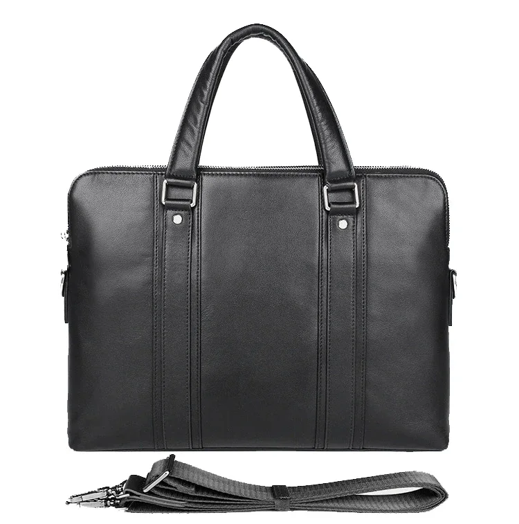 

2024 New Luxury Cow Genuine Leather Business Men's Briefcase Male Shoulder Bag Men Messenger Laptop Computer Designer Bags