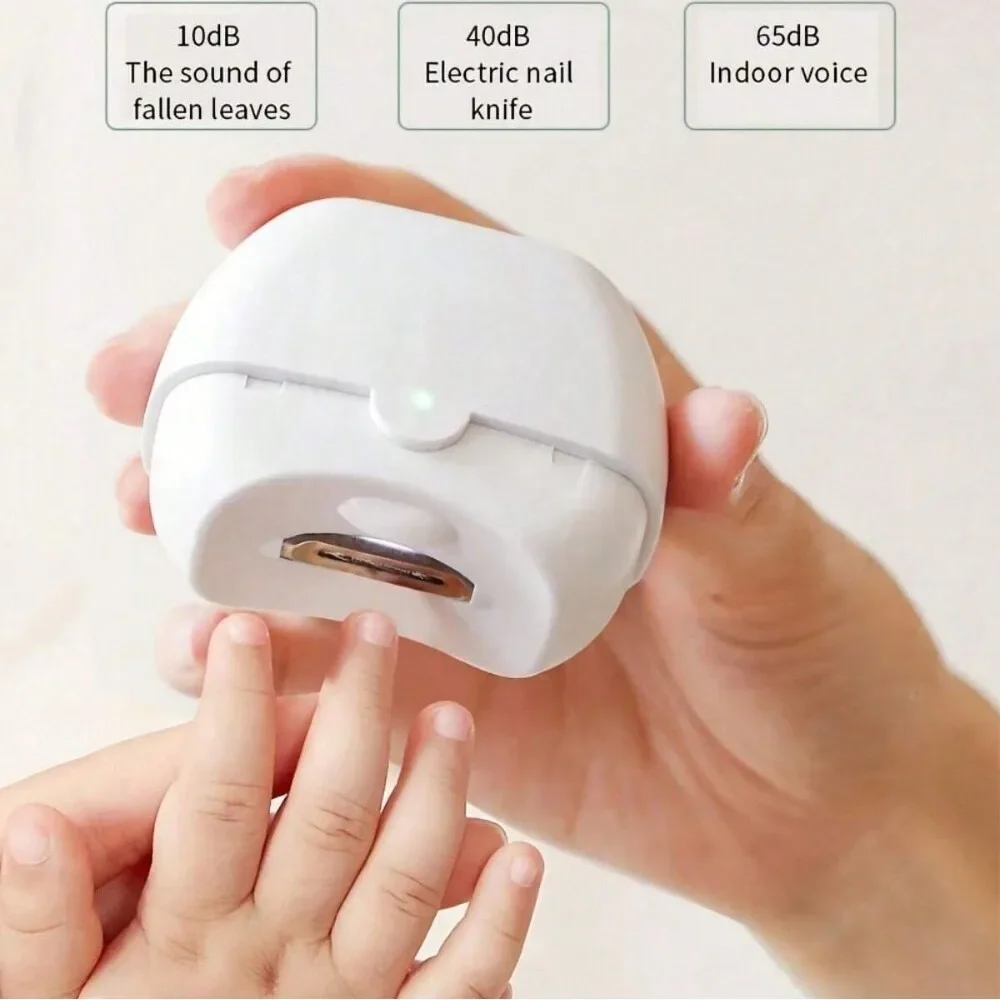 

Electric Nail Clipper Rechargeable - Compact Portable Trimmer for Kids Adults Home Travel Auto-Sensing Safe Nail Care Tool
