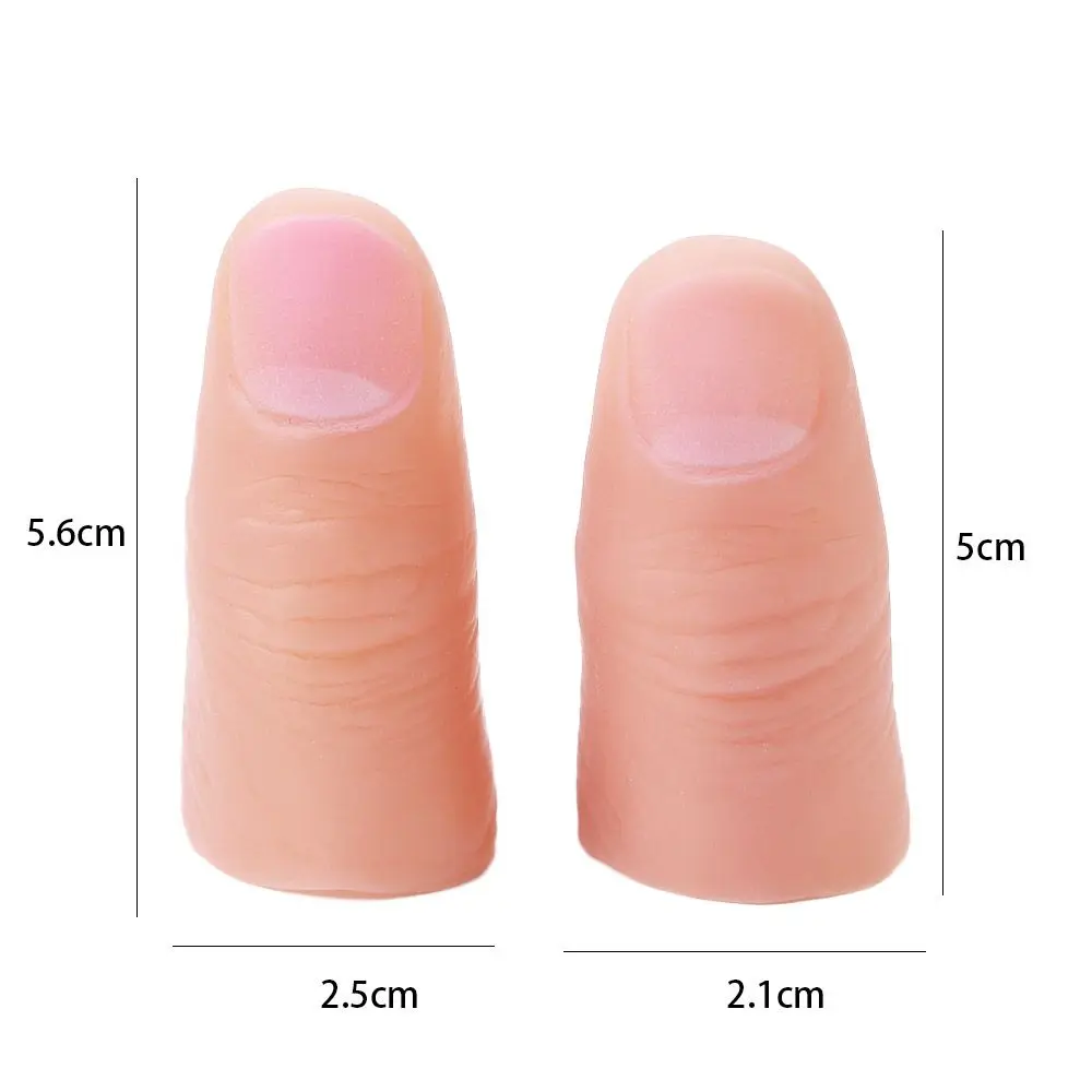 ของเล่น Close-Up Street Trick Magic Props ปลอม Thumb Tip Magic Tip Fingers Thumb Tip Magic Tricks Finger Trick Props นิ้วปลอม