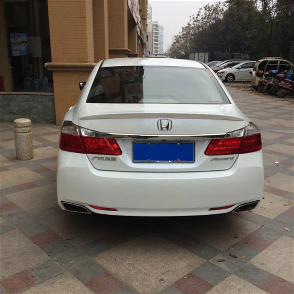 For HONDA Accord Spoiler 2014-2016 High Quality ABS Material Car Rear Wing Primer Color Rear Spoiler