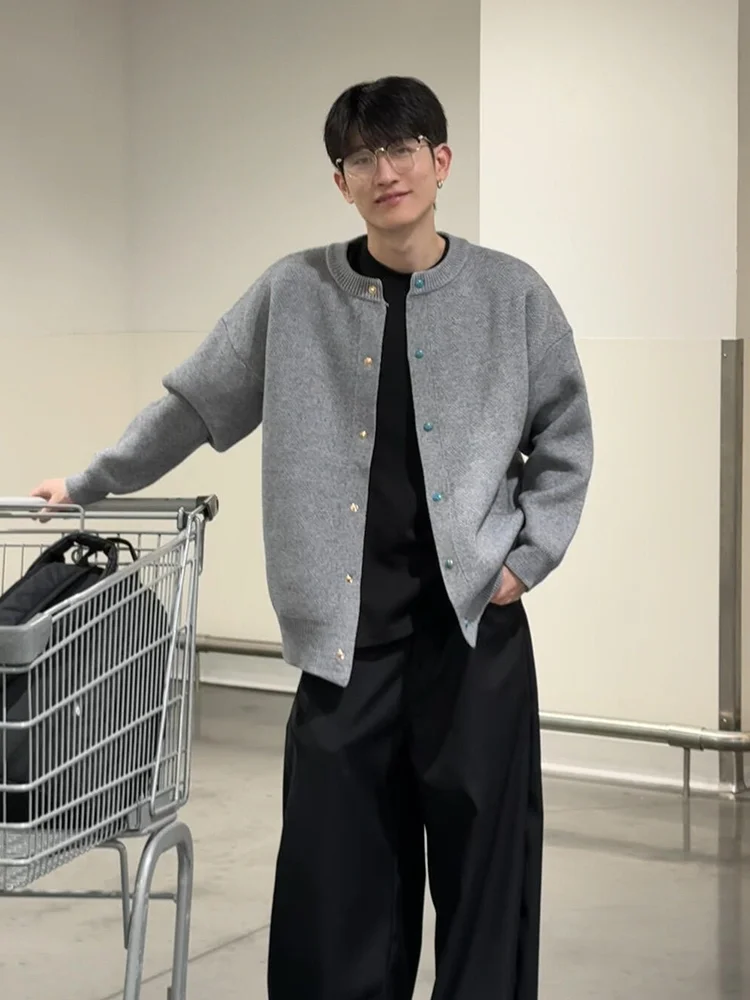 

Turquoise ort Svel Jaet Men's Sle Cleanfit oulder High Quali Autumn Faion Loose Fit Long Sve Button down