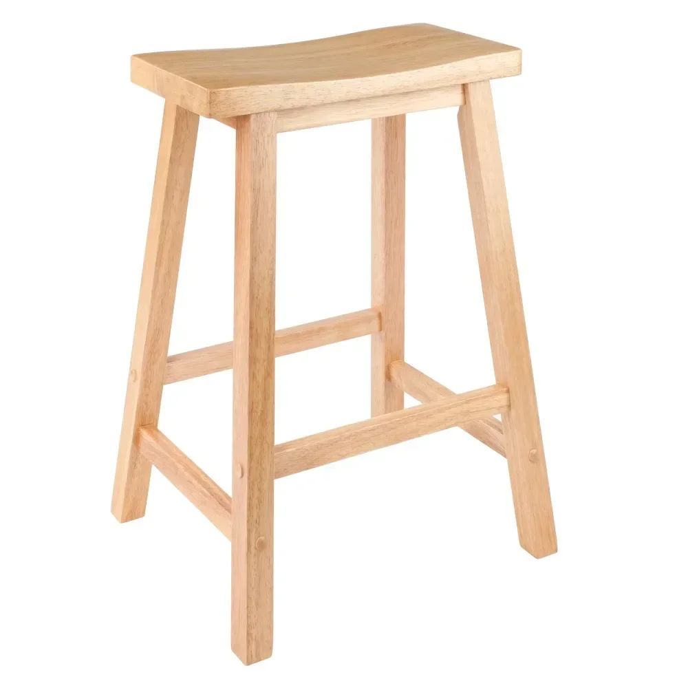 

Wood Saddle Seat Counter Stool, Natural Finish