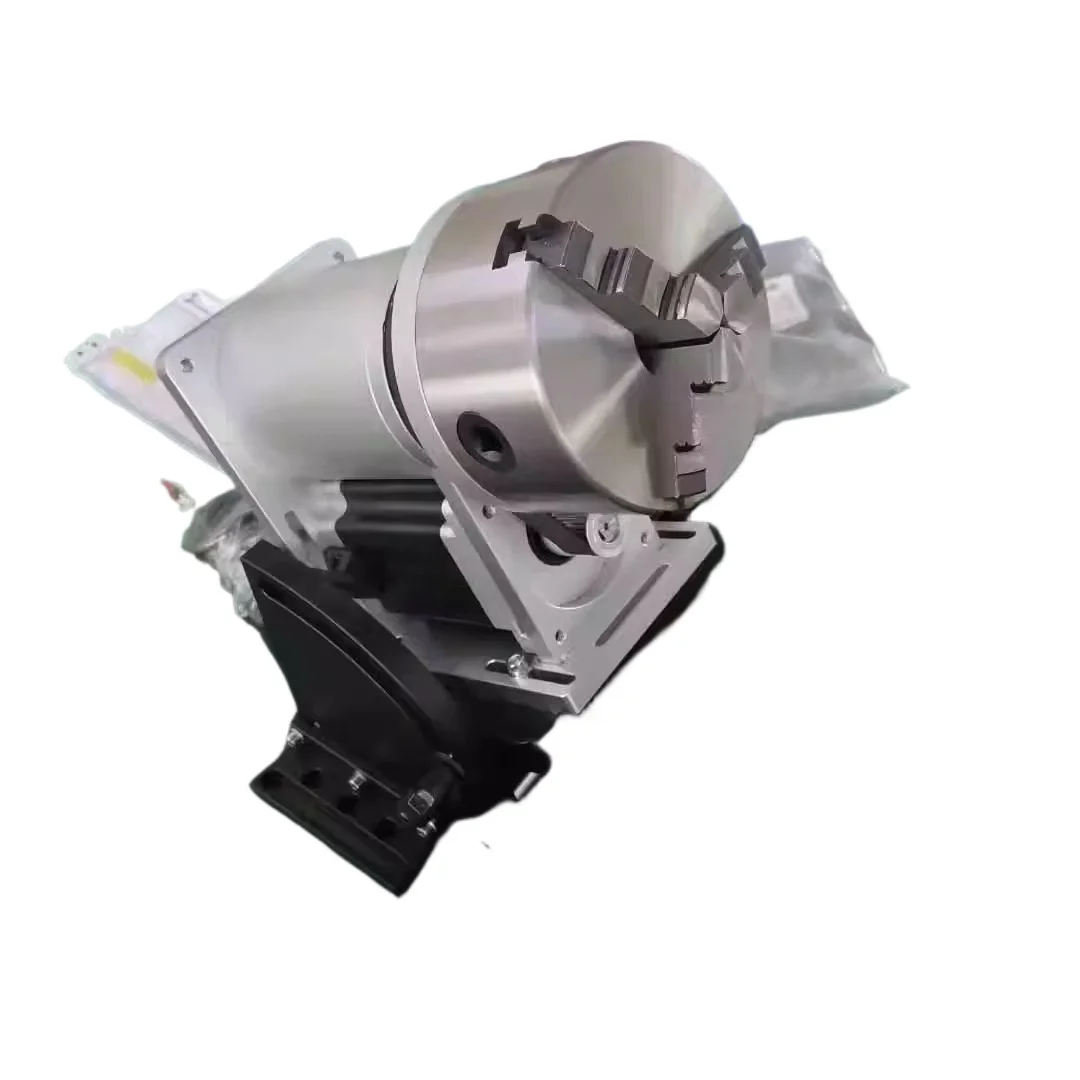 

Angle adjustable through hole 40mm rotary fixture laser welding rotary tooling automatic welding rotary table with deceleration