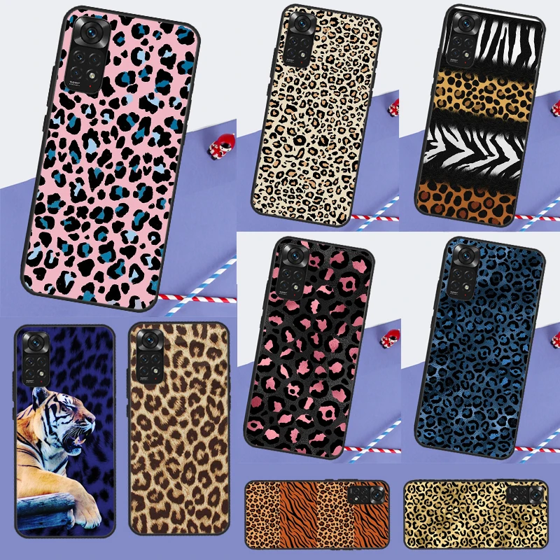 Tiger leopard print panther Case For Xiaomi Redmi Note 12 11 10 8 9 Pro 9S 10S 11S 12S Redmi 12C 10C 9C 10A Back Cover