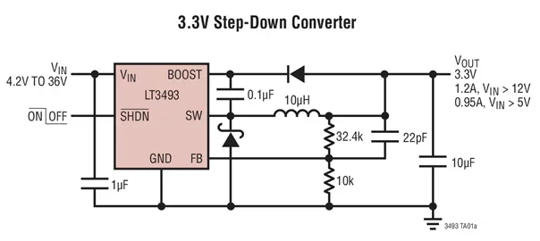 LT3493 LT3493EDCB LT3493IDCB LT3493EDCB-3 LT3493AEDCB - 1.2A, 750kHz Step-Down Switching Regulator in 2mm * 3mm DFN