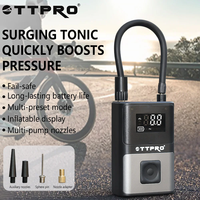 TTPRO Wireless Electric Air Pump 150PSI Portable Tire Inflator for Car Bicycle Motorcycle - Mini Air Compressor with Light