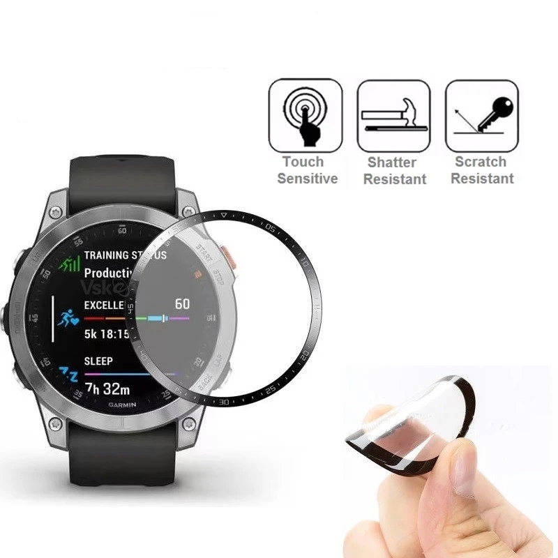 For Garmin EPIX GEN2 Smartwatch Clear Protective Soft Film Full Coverage Anti-scratch Screen Protector For Garmin EPIX GEN 2