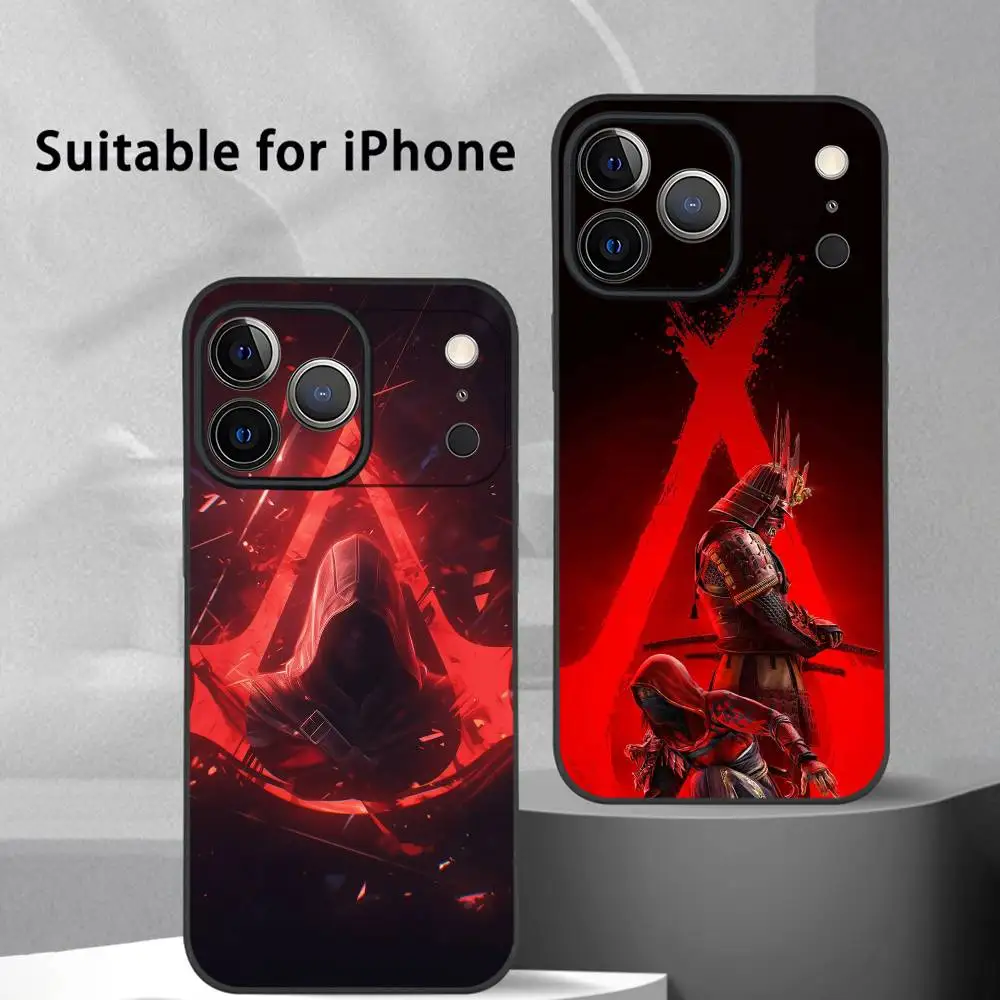 لعبة A-القاتل العقيدة S-Shadows جراب هاتف آيفون 17 16 15 14 13 12 11 برو ماكس بلس ميني أسود متجمد لينة شل فوندا #1