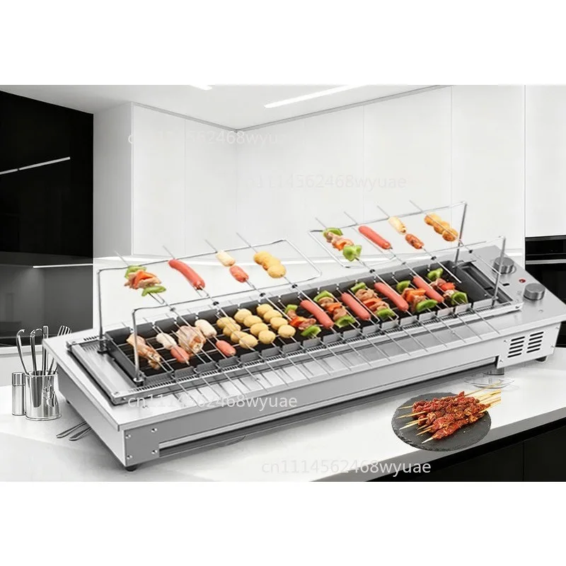 Lamb Grill Smokeless Indoor Oven Automatic Rotation Grill Electric Kebab Rotating Machine