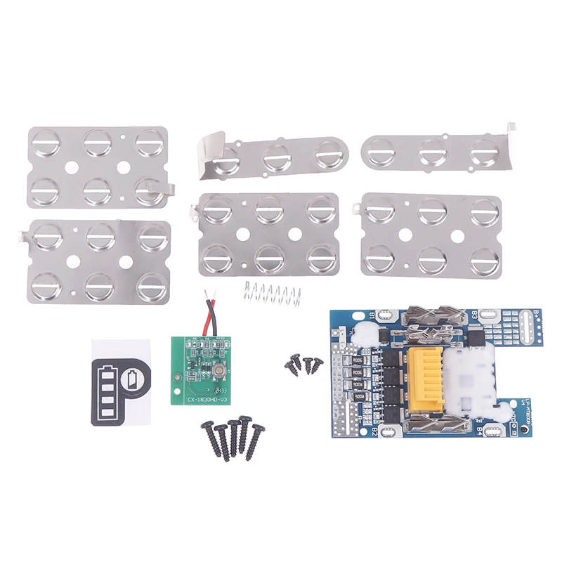 BL1890 Battery Case With Circuit Board Set For 18V DIY Shell Box With BMS PCB Board Charging Protection Can Install 15 Batteries