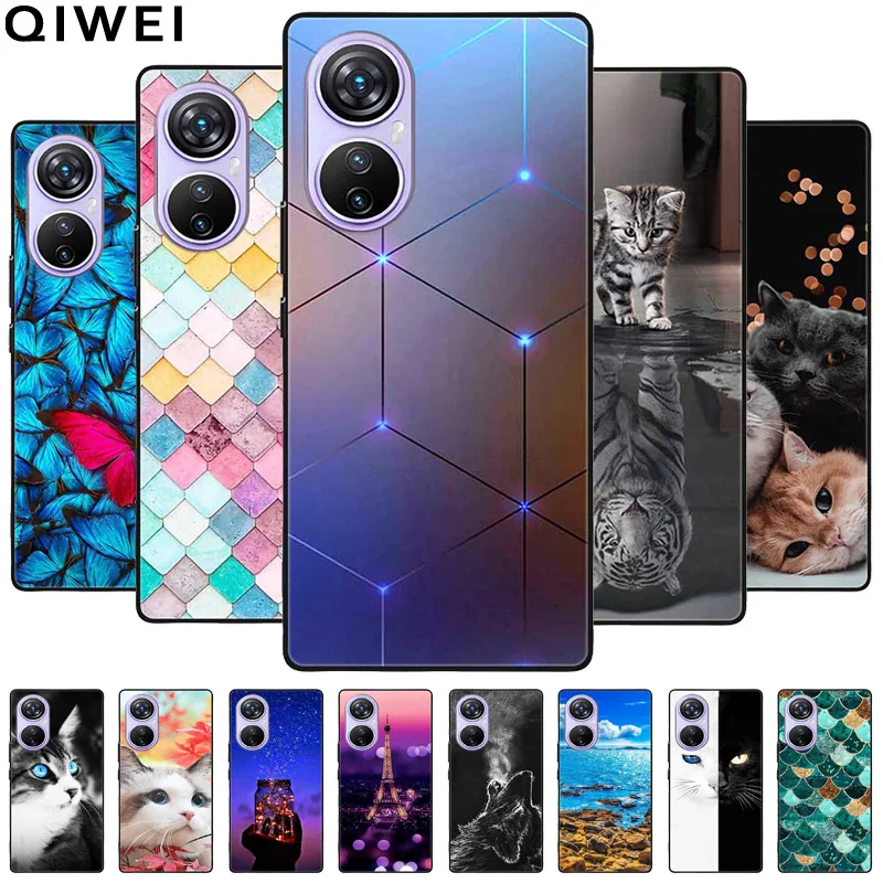 For Black View A200 Pro Case Cute Cat Painted Soft Silicone Cover for Blackview A 200 Pro Phone Cases A200Pro 6.67'' TPU Coques