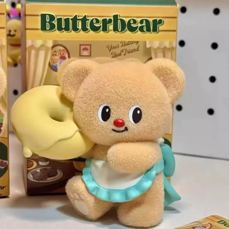 FUNISM-caja ciega de oso de mantequilla auténtica para días hábiles, bonitos artículos decorativos, feliz operación llena de amor, figuras maestras para hornear