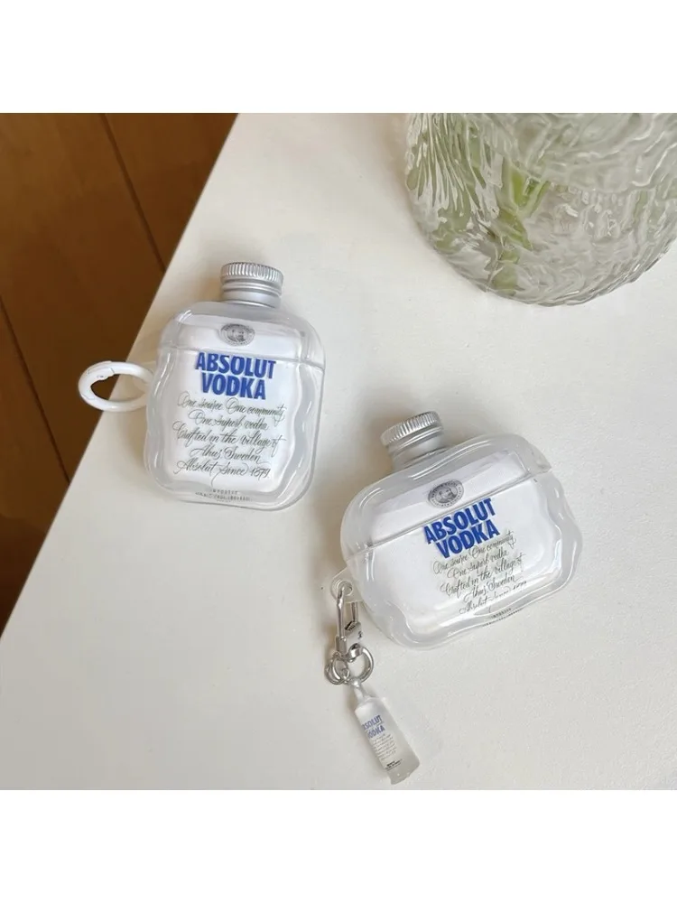 Étui pour écouteurs Bluetooth sans fil, bouchon de bouteille 3D en Silicone, Anti-chute, adapté aux Airpods1/2/3/4/pro, accessoires d'écouteurs à la mode