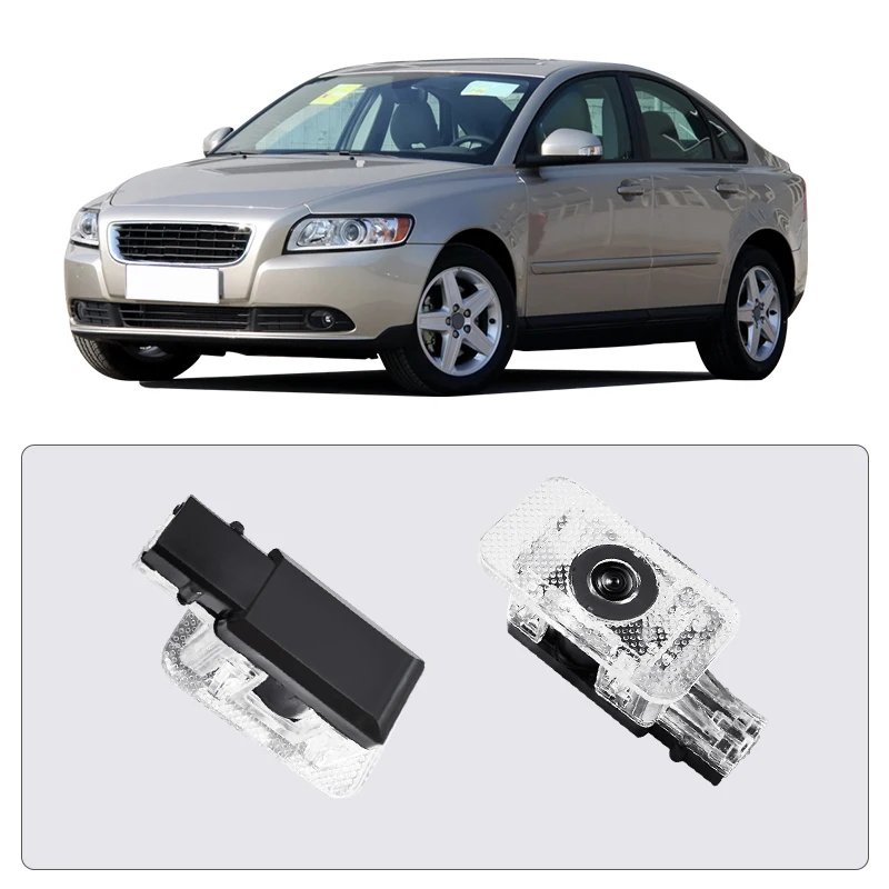 HD Car Door Welcome Projector Light Led Wireless Lamp Decoration Accessories For VOLVO Rdesign S80L S60L V40 CC XC60 V60 S60L TD