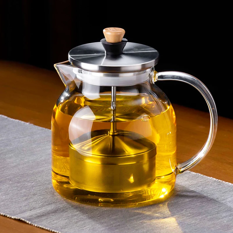 GIANXI Lifting Teapot Chinese Kung Fu Teacup Boiling Teapot Filter Glass Chinese Tea Ceremony Tea Maker Flower Teapot Tea Set