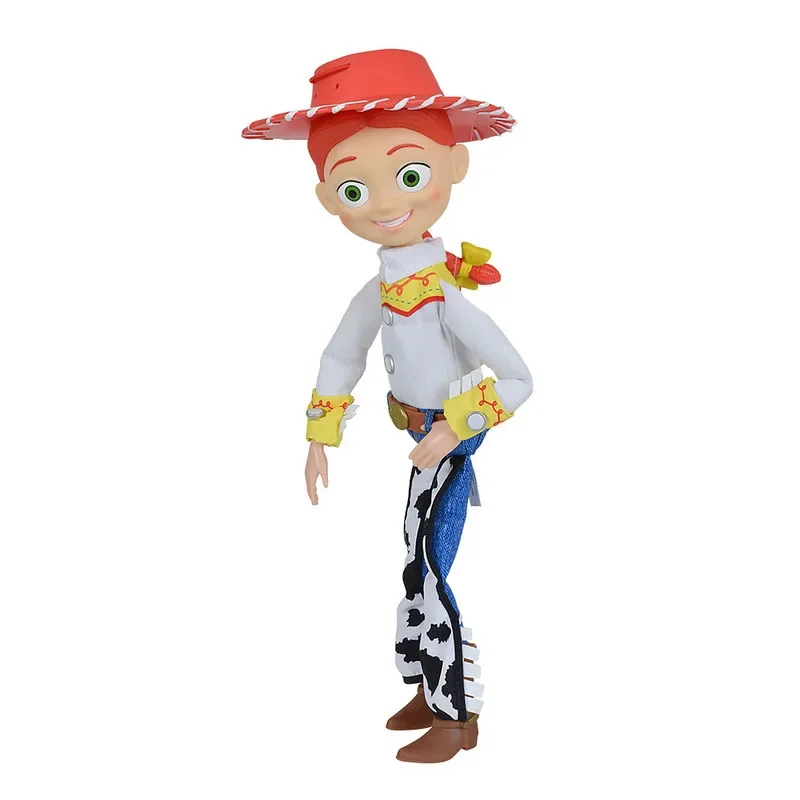 Disney toy story 4 xerife woody cowboy falando som e luz pixar buzz lightyear jesse figura de ação modelo crianças brinquedo presente