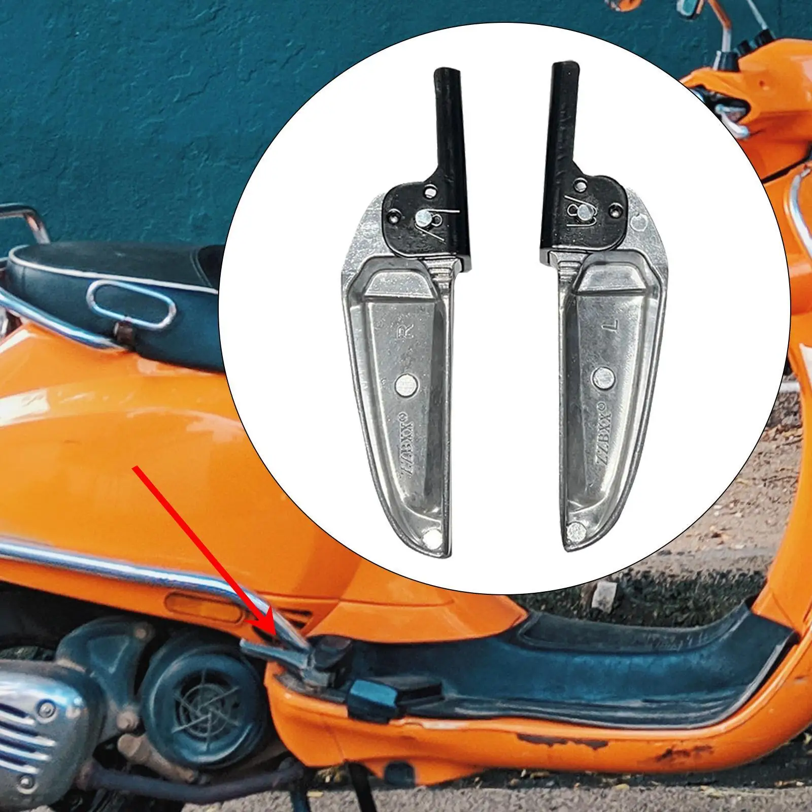 

2x подножки заднего пассажира мотоцикла, прямая замена накладок на педали в сборе