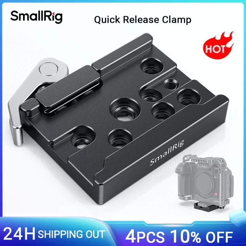 SmallRig Arca형 카메라 마운팅 플레이트 삼각대 마운팅 Arca 플레이트 삼각대용 DSLR 케이지 퀵 릴리스 클램프 2143