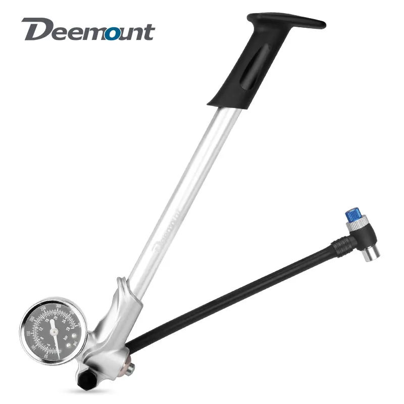 400psi High Pressure Air pump with Gauge for Front Fork Shock Absorber MTB Bicycle Presta Schrader Valve Inflator Rotatable Hose