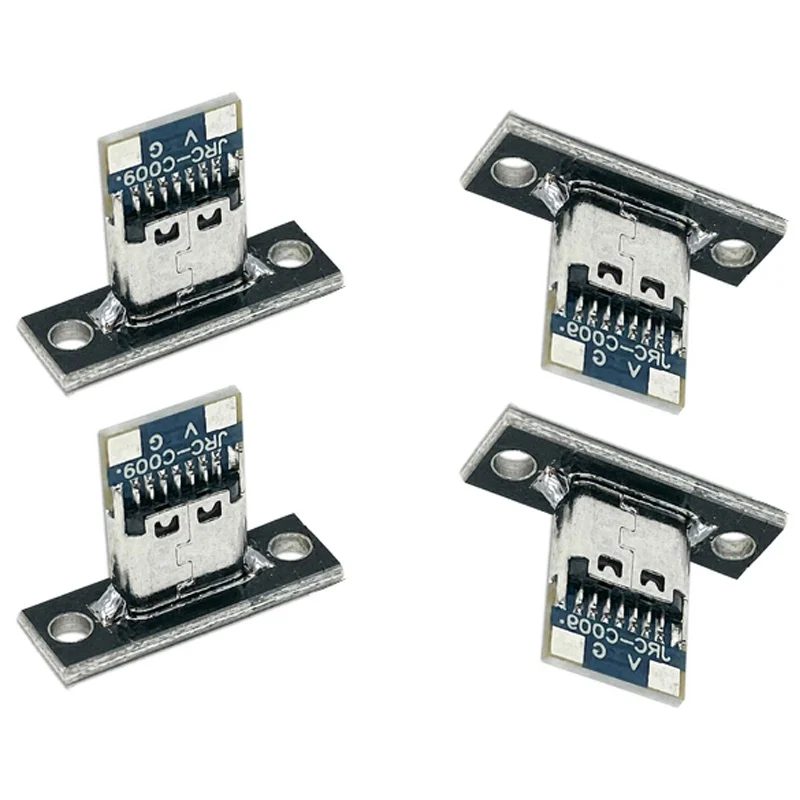 USB C Jack Type C Jack For Electrical Charging Base Mini Charger Plug Socket Small Electrical Charging Base Screw Fixing Plate