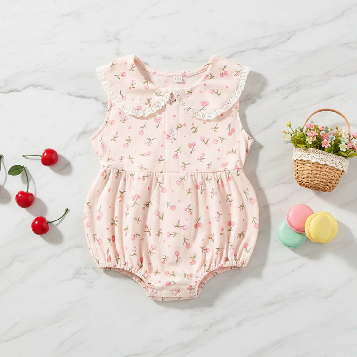 Toddler Cute Lace Girls Bodysuits Princess Sleeveless Clothing Summer