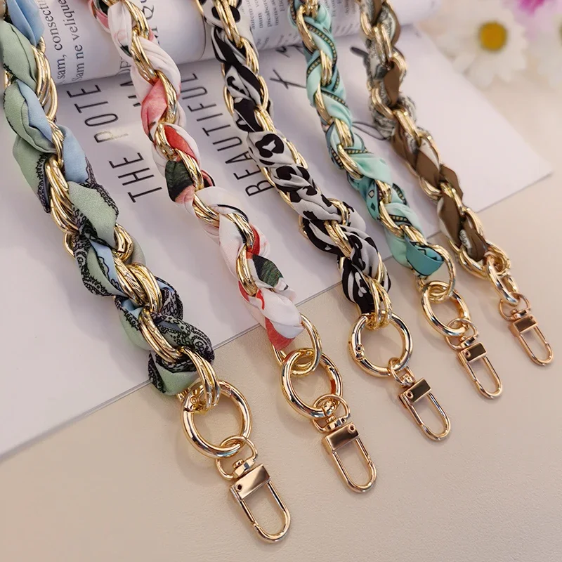 Mobile Phone Lanyard Hand-held Chain Fashionable Scarf Decorative Bag Wrist Chain Hand Woven Anti Loss Phone Accessories Charm