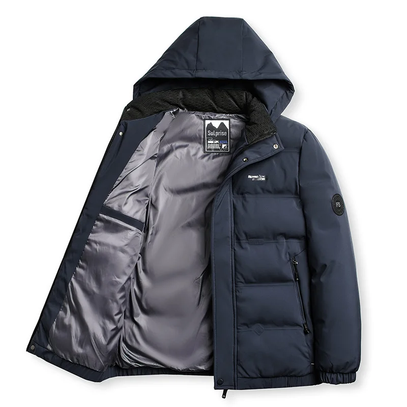 

Cotton jacket men's winter thick coat new winter clothing Male Parka hooded cotton jacket men's Men Padded Jackets