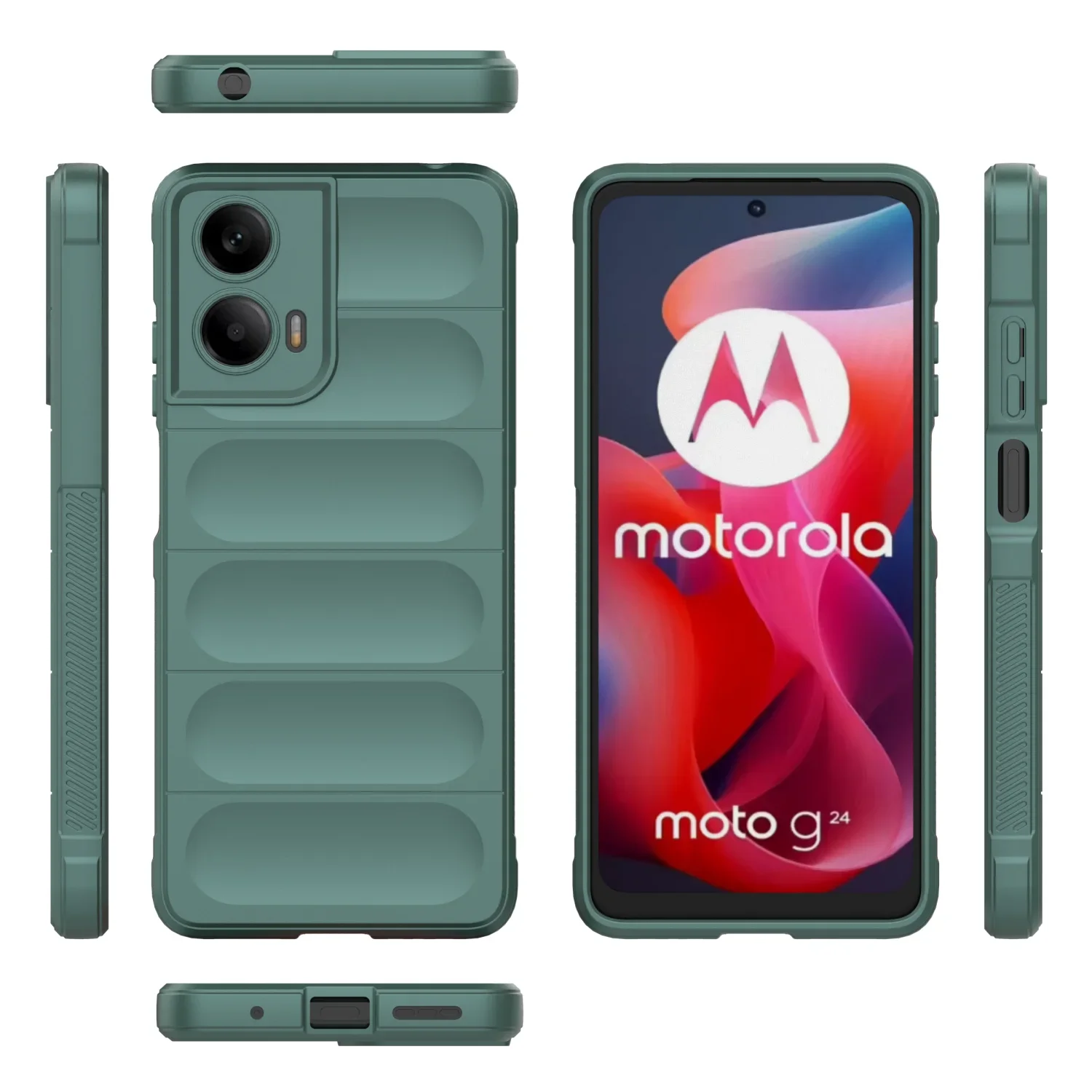 Funda de teléfono suave para Motorola MOTO G56 MOTO G86 G04S G24 MOTO G67 Power E14 G84 G85 G57 MOTO G6 Power AirBag Fundas simples