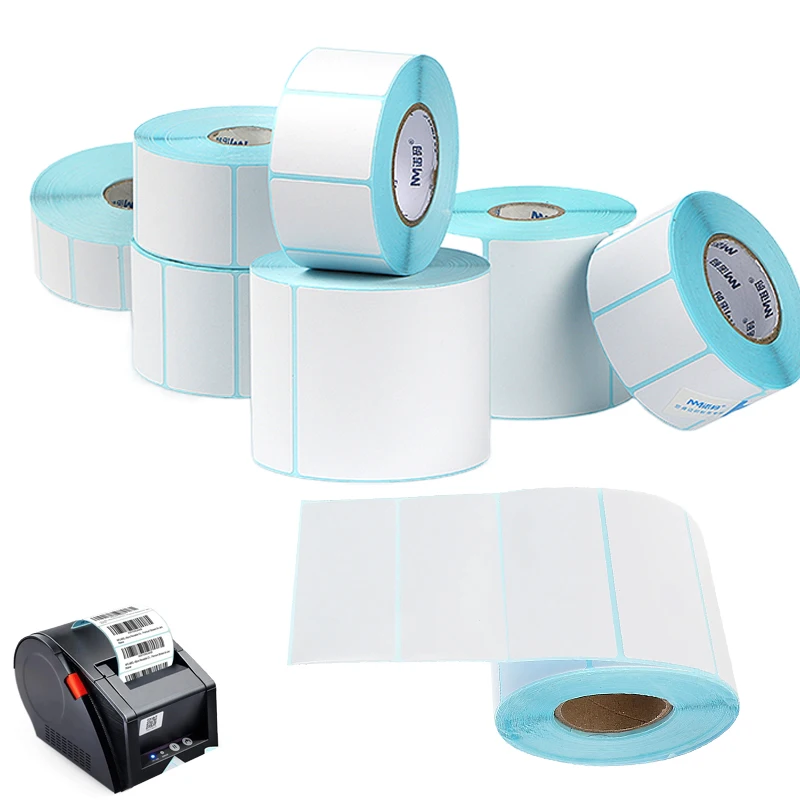 

1 рулон термоэтикетки, наклейка со штрих-кодом 70x30/80x60/100x100/100x150/60x30 мм, водонепроницаемая печать, термобумага, термопринтер TMZ