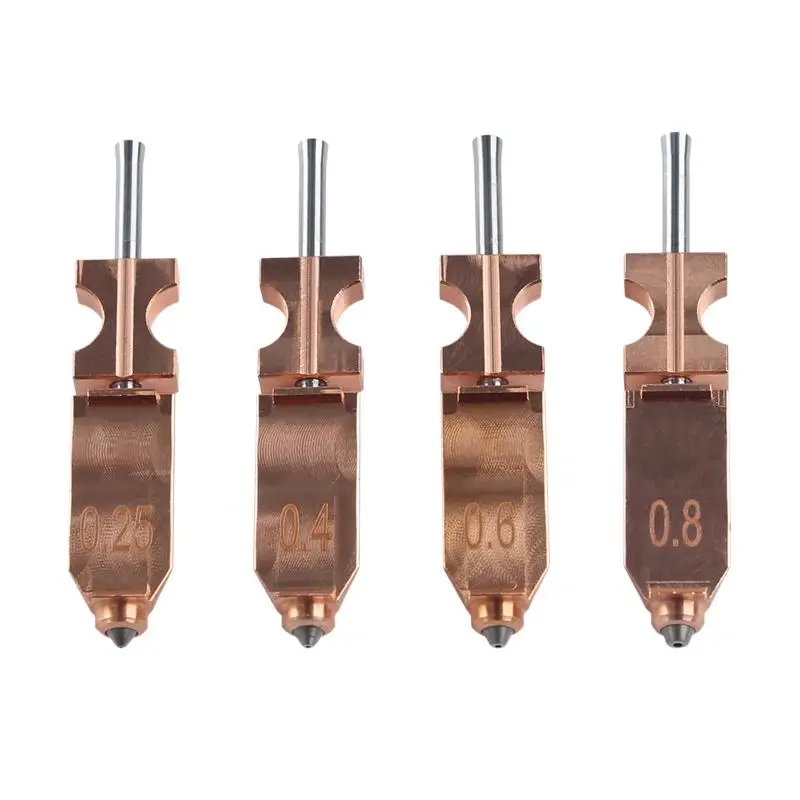Nozzle For Flashforge AD5X New Version Upgraded Bimetallic Hardened Steel Nozzles 0.2/0.4/0.6/0.8mm 3D Printer Replacement Parts