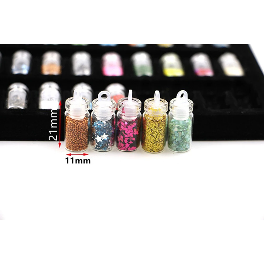 48가지 패턴 네일 아트 DIY 세트 매니큐어 장식 바텀 드릴 플랫 드릴 페어리 펄 네일 액세서리 간편 적용 내추럴