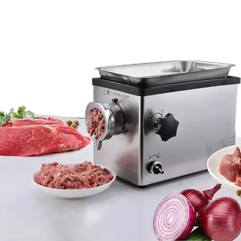 For 1100W Stainless Steel Meat Chopper Electric Meat Grinder Commercial Meat Mincer Food Processor